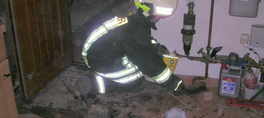 Schwelbrand im Hauswirtschaftsraum