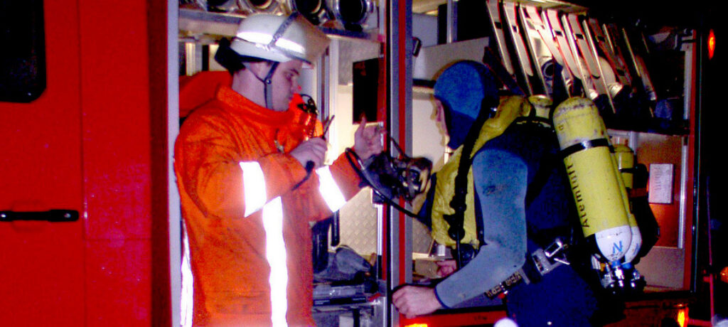 Feuerwehrtaucher in Rulle