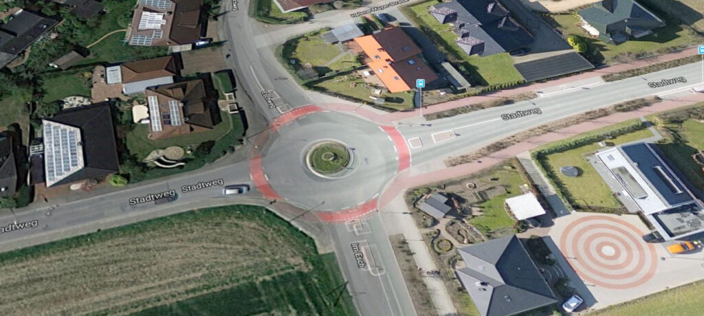 Verkehrsunfall am Kreisel Stadtweg/Eschweg