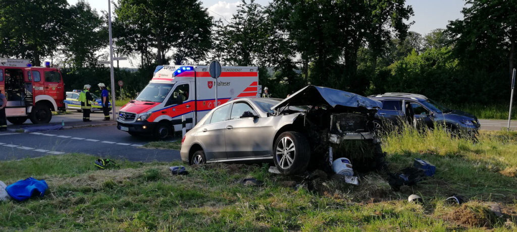 Schwerer Verkehrsunfall auf der L109