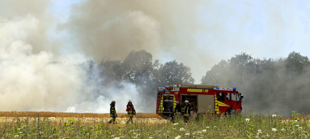 Flächenbrand in Icker