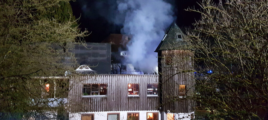 Gebäudebrand am Quellengrund