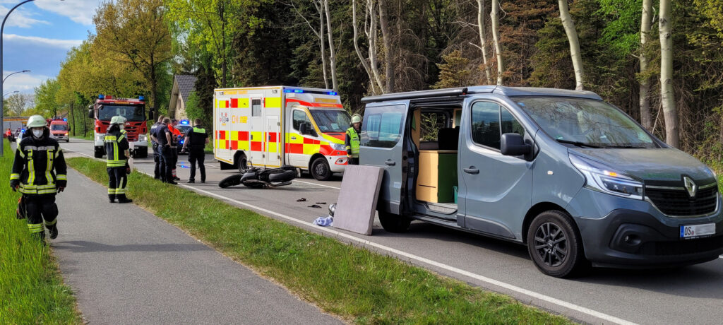 Motorradunfall auf der L109